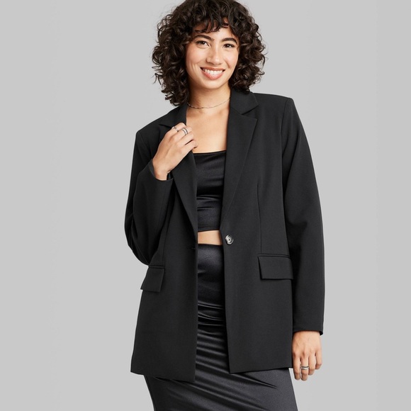 NWT Oversized Black Blazer - XS - Picture 2 of 5